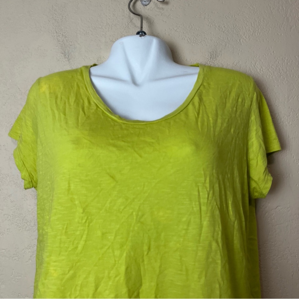 5/$30 New directions weekend women short sleeve‎ classic comfort green top large - Picture 6 of 16